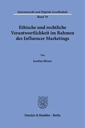 Ethische und rechtliche Verantwortlichkeit im Rahmen des Influencer Marketings