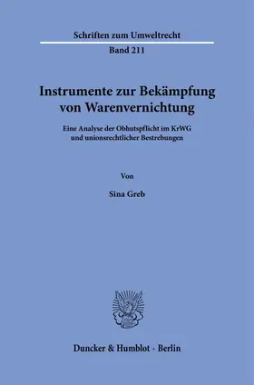 Instrumente zur Bekämpfung von Warenvernichtung