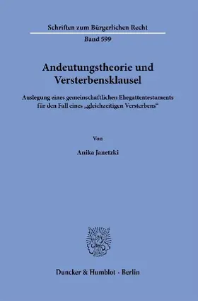 Andeutungstheorie und Versterbensklausel