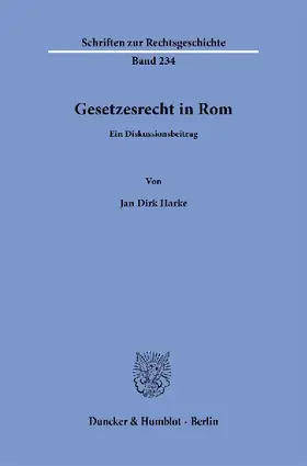Gesetzesrecht in Rom
