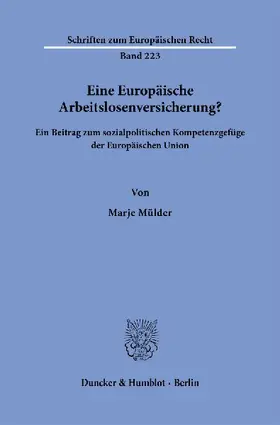 Eine Europäische Arbeitslosenversicherung?