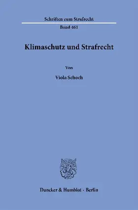 Klimaschutz und Strafrecht