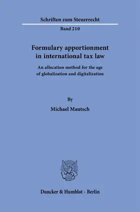 Formulary apportionment in international tax law