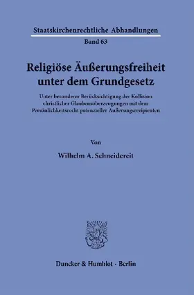 Religiöse Äußerungsfreiheit unter dem Grundgesetz