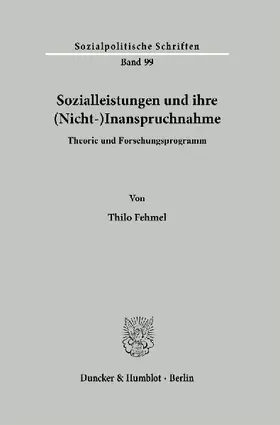Sozialleistungen und ihre (Nicht-)Inanspruchnahme
