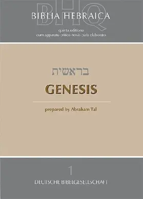 Biblia Hebraica Quinta (BHQ). Genesis