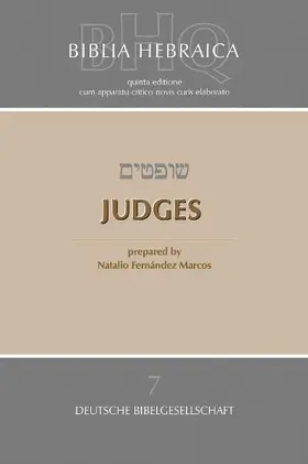 Biblia Hebraica Quinta (BHQ), Judges
