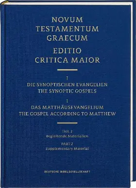 ECM I.1/2 Matthäusevangelium. Begleitende Materialien