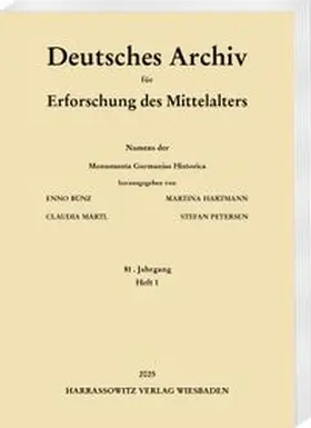 Deutsches Archiv für Erforschung des Mittelalters 81 (2025)1