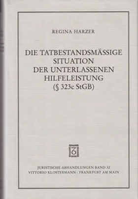Die tatbestandsmässige Situation der unterlassenen Hilfeleistung gemäss § 323c StGB