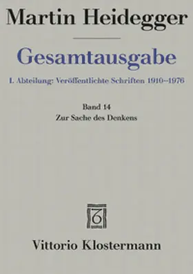 Martin Heidegger Gesamtausgabe