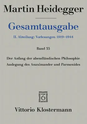 Martin Heidegger Gesamtausgabe