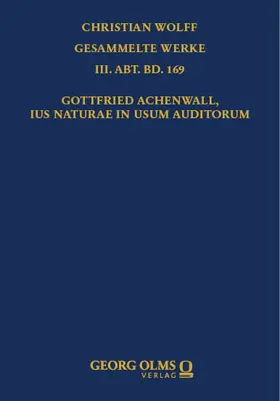 Gottfried Achenwall, Ius naturae in usum auditorum