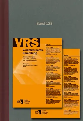 Verkehrsrechts-Sammlung (VRS) Band 129
