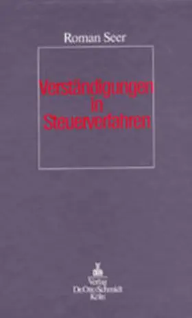 Verständigungen in Steuerverfahren