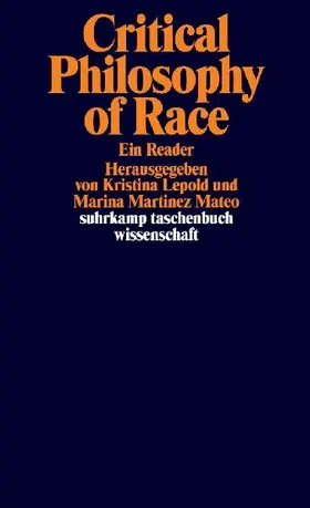 Critical Philosophy of Race