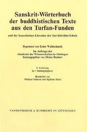 Sanskrit-Wörterbuch der buddhistischen Texte aus den Turfan-Funden. Lieferung 9