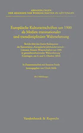 Europäische Kulturzeitschriften um 1900 als Medien transnationaler und transdisziplinärer Wahrnehmung