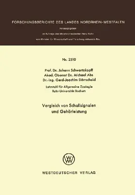 Vergleich von Schallsignalen und Gehörleistung
