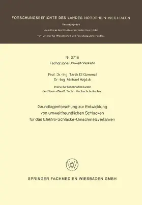 Grundlagenforschung zur Entwicklung von umweltfreundlichen Schlacken für das Elektro-Schlacke-Umschmelzverfahren
