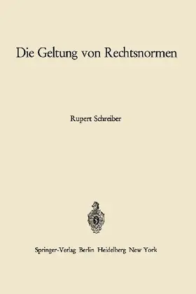 Die Geltung von Rechtsnormen