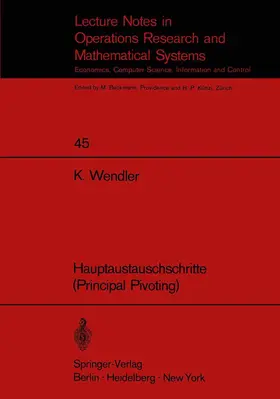 Hauptaustauschschritte (Principal Pivoting)