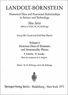 Structure Data of Elements and Intermetallic Phases / Strukturdaten der Elemente und intermetallischen Phasen