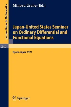 Japan-United States Seminar on Ordinary Differential and Functional Equations