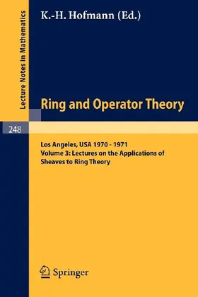 Tulane University Ring and Operator Theory Year, 1970-1971