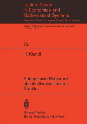 Suboptimale Regler mit abschnittweise linearer Struktur