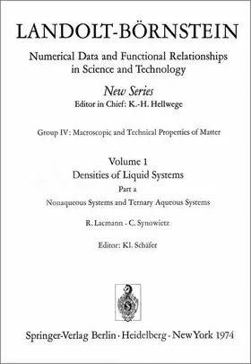 Nonaqueous Systems and Ternary Aqueous Systems / Nichtwässerige Systeme und ternäre wässerige Systeme
