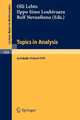 Topics in Analysis