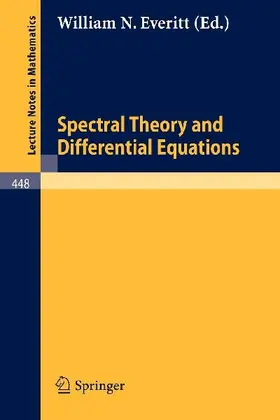 Spectral Theory and Differential Equations