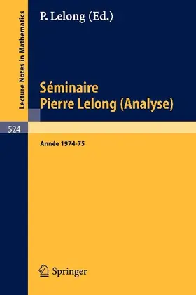 Séminaire Pierre Lelong (Analyse)