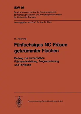 Fünfachsiges NC-Fräsen gekrümmter Flächen
