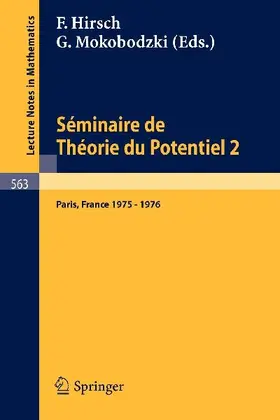 Séminaire de Théorie du Potentiel, Paris, 1975-1976, No. 2