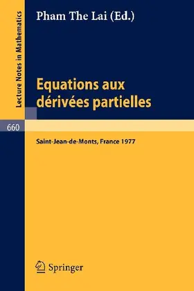 Equations aux Derivees Partielles