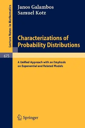 Characterizations of Probability Distributions.