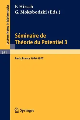 Séminaire de Théorie du Potentiel, Paris, 1976-1977, No. 3