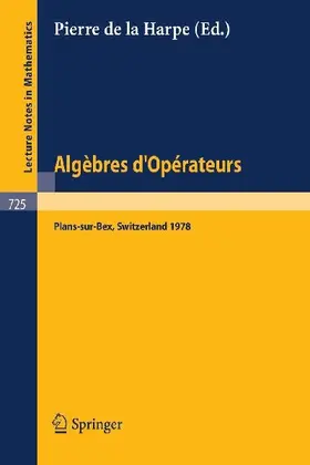 Algebres d'Operateurs