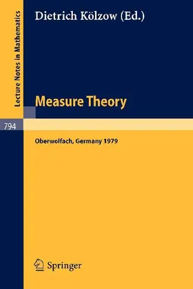Measure Theory Oberwolfach 1979