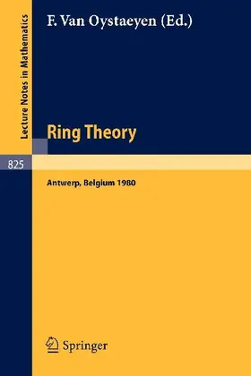 Ring Theory, Antwerp 1980