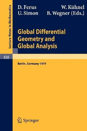 Global Differential Geometry and Global Analysis