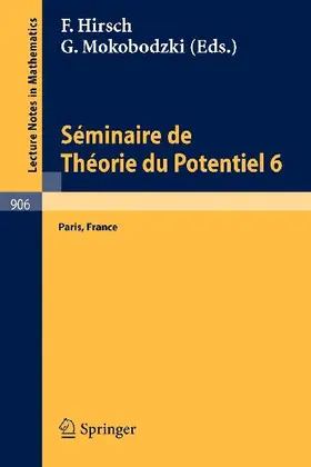 Séminaire de Théorie du Potentiel, Paris, No. 6