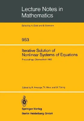 Iterative Solution of Nonlinear Systems of Equations