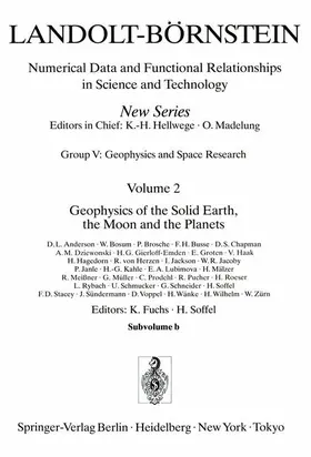 Geophysics of the Solid Earth, the Moon and the Planets