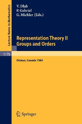 Representation Theory II. Proceedings of the Fourth International Conference on Representations of Algebras, held in Ottawa, Canada, August 16-25, 1984