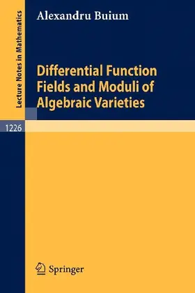 Differential Function Fields and Moduli of Algebraic Varieties