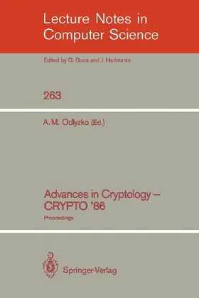 Advances in Cryptology - CRYPTO '86