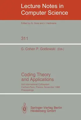 Coding Theory and Applications